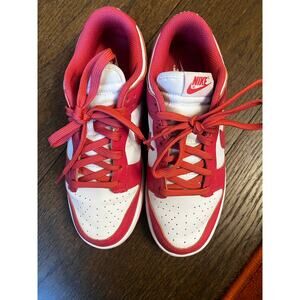 Nike Women's Dunk Low Archeo Pink Size 8.5W Authentic Leather Low Top Shoes